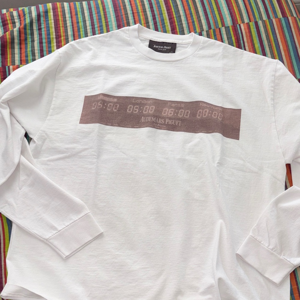Rare Audemars Piguet cactus Jack White Long Sleeve Tee with Brown Graphic nwt